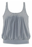 Striped Print Tankini Set