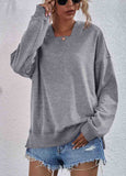 Plush Hooded Long-Sleeve Sweatshirt