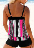 Double Straps Polka Dot Tankini Set