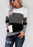 Knit Splice Pullover T-shirt