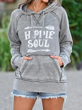 Casual Hoodie Long Sleeve Letter Sweatshirt