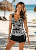 Baroque Printed Tankini Set