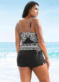 Baroque Printed Tankini Set