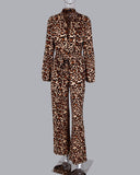 Leopard  Wide Leg Jumpsuit