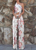 Floral Print Top & High Waist Pant Sets