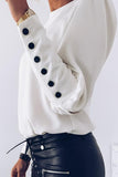 Puff Sleeve Round Neck Sweatshirt