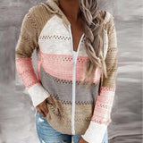 Zip Long Sleeve Hoodie Sweater