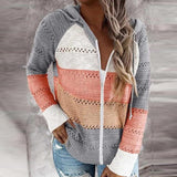 Zip Long Sleeve Hoodie Sweater